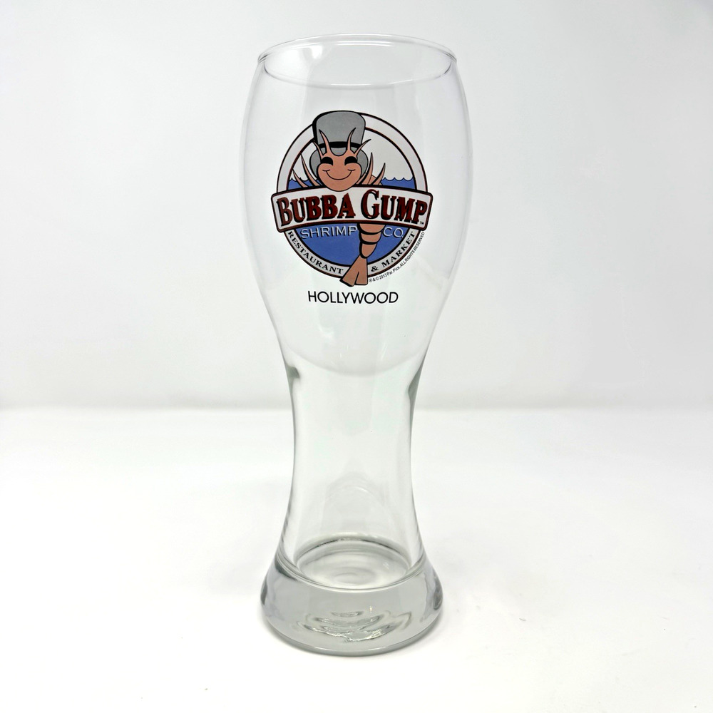 2013 Bubba Gump Shrimp Co Hollywood Collectible 9" Tall Pilsner Beer Glass